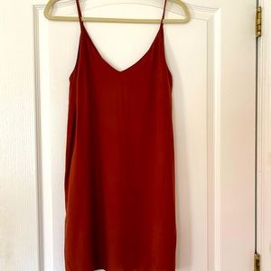 Forever 21 Brick Red Shift Dress